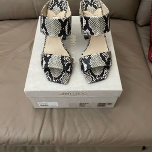 Jimmy Choo Snakeskin Sandals